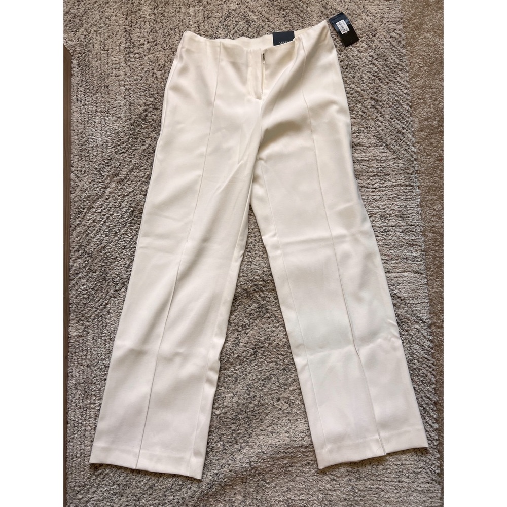 NWT! Alfani wide leg pants aside 6P White